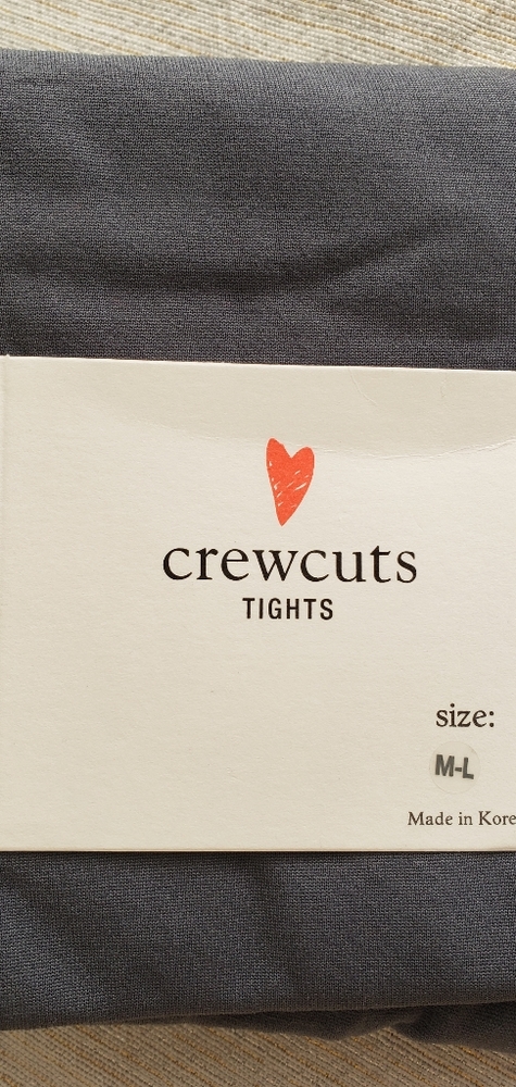 5 pairs bundle brand new Crewcuts bundle tights size M-L gray stretchy opaque.